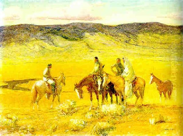 Pueblo Indians On Their Reservation - view 1