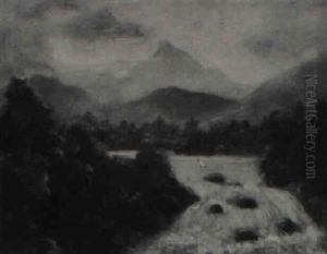 Mountain Landscape by Oscar Edmund Berninghaus