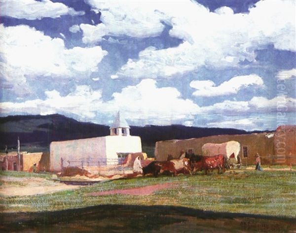 A Street In Taos - view 1
