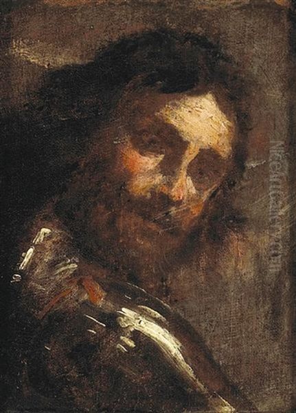 A Man Looking Over His Shoulder (study) - view 1