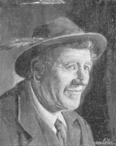 Bildnis Eines Grinsenden Bauern by Otto Bernloehr