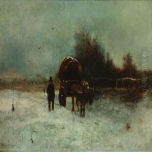 Winterlandscape With Carriage by William Aikman