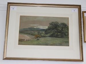 Hilly Landscape With Seated Figure