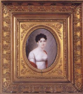 Portrait En Buste D'une Jeune Femme by Charles Antoine Claude Berny d'Ouville
