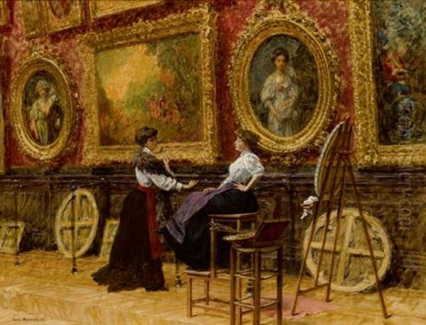 Copyists In The Musee Du Louvre - view 1