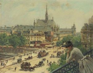 From The Balcony by Louis Beroud