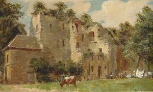 Landschaftsstudie Bei Gisors by Louis Beroud