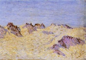 Winterliche Gebirgslandschaft, Engadin by Peter Robert Berri