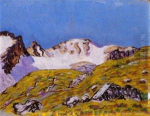 Gebirgslandschaft, Engadin by Peter Robert Berri
