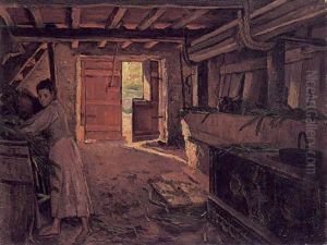 Trabajando En El Caserio by Vincente Berrueta-Iturralde