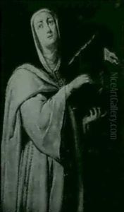 Portrait Of Queen Isabella La Catolica by Alonso Berruguete