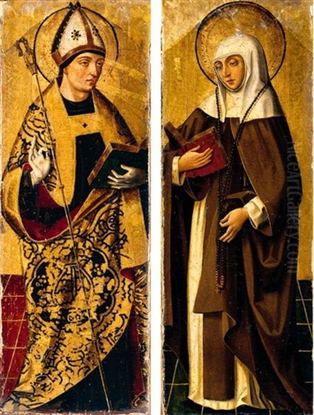 Saint Augustine (+ Saint Monica; Pair) - view 1
