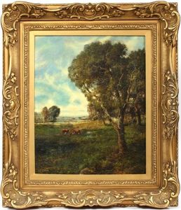 Pastoral Scene With Cows by Patrick Vincent Berry