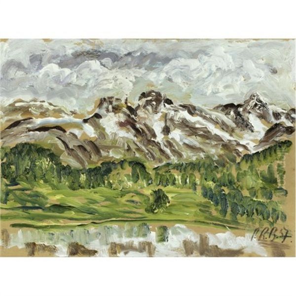 Piz Languard Und Las Sours Im Engadin (mount Languard And Las Sours In The Engadin) - view 1