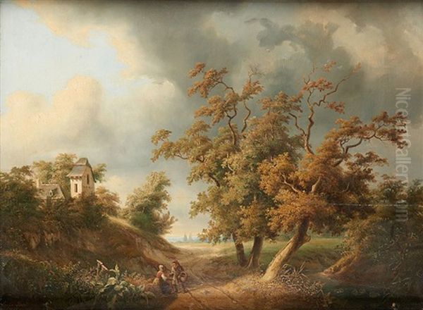 Huile Sur Panneau (gauchi Et Fendu) - view 1