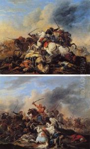 Combat Contre Les Turcs by Jacques Bertaux