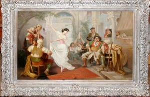Woman Dancing by Hippolyte-Dominique Berteaux