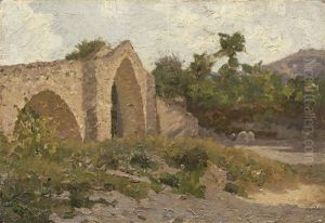 Ponte Della Signora A Modigliana by Flavio Bertelli