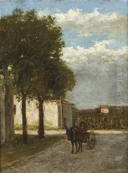 Strada Di Paese Con Barrocciaio - view 1