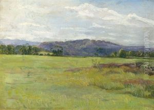 Sommerlandschaftauf Seeland by Aage Bertelsen