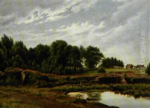 Torvetorring I Omegnen Af Naestved by Rudolf Bertelsen