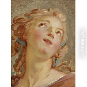 Head Of A Young Woman Looking Up