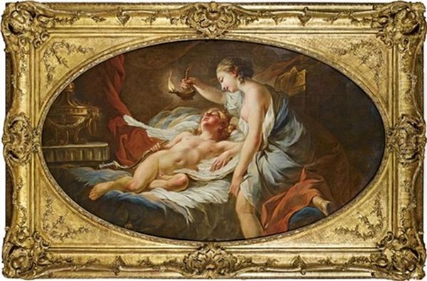 Psyche Contemplant L'amour Endormi - view 1