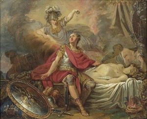 La Mort De Patrocle by Jean-Simon Berthelemy