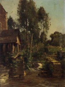 The Water Mill by Eugene Berthelon