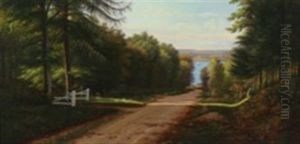 Forest Road With A View by Christian Bernh. Severin Berthelsen