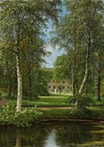 View From The Garden Near Langkildegard, Denmark by Christian Bernh. Severin Berthelsen