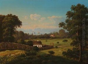 Summer Day In The Deer Garden, North Of Copenhagen