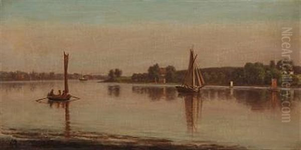 Coastal Scenes From Svendborgsund, Denmark (pair) - view 1