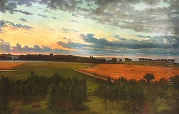 Swedish Countryside In The Early Morning - view 1