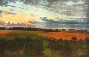 Swedish Countryside In The Early Morning