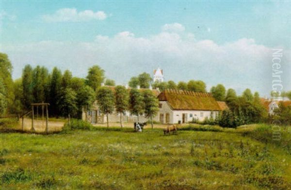 Landsbyen Nr. Lyndelse Pa Fyn, Hvor Komponisten Carl Nielsens Barndomshjem Ligger - view 1