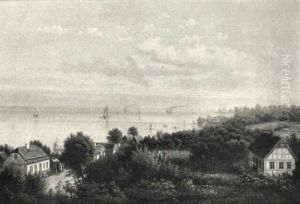Parti Fra Kysten Nord For Helsingor by Christian Bernh. Severin Berthelsen