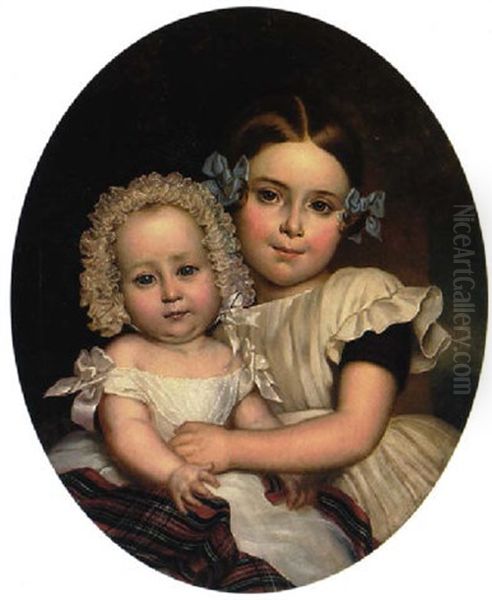 Portrait Of Two Children - view 1