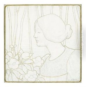 Roses De Noel (study) by Paul Berthon