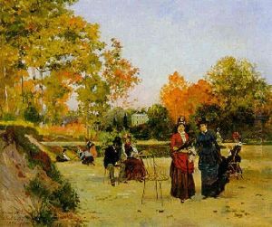 Promenade Au Jardin by Paul Berthon