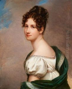 Portrait Dit De Marie-michelle De Bonneuil, Epouse Buffault by Rene Theodore Berthon