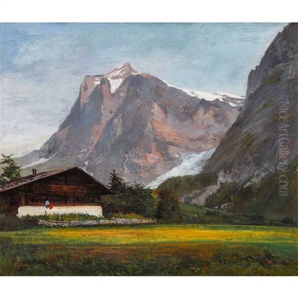 Grindelwald Mit Dem Wetterhorn - view 1
