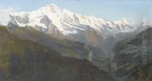 Lauterbrunnental Mit Jungfrau-massiv by Alfred Henri Berthoud