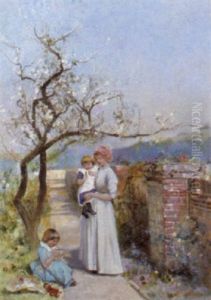 The Happy Mother by Alfred Henri Berthoud