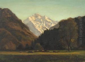 Vue Du Mont-blanc by Auguste Henry Berthoud