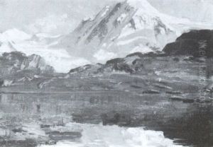 Snow-covered Mountains by Auguste Henry Berthoud