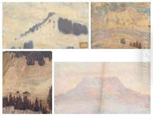 La Montagne (4 Works) by Blanche Berthoud