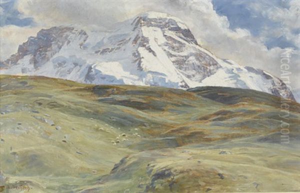 Alpenpartie Mit Sicht Auf Das Breithorn - view 1