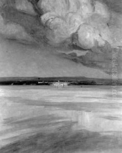 Soir D'ete (vue D'estavayer) by Blanche Berthoud
