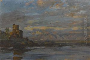 Landschaften (pair) by Rodolphe Leon Berthoud